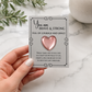 Inspirational pocket hug keepsake with a heart-shaped token on a "You Are Brave & Strong" encouragement card, a thoughtful comfort gift for friends, family, coworkers, or anyone needing support. Rose Gold