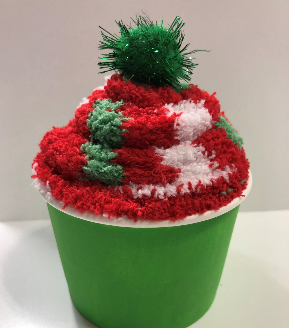 Christmas Theme Cupcake Socks