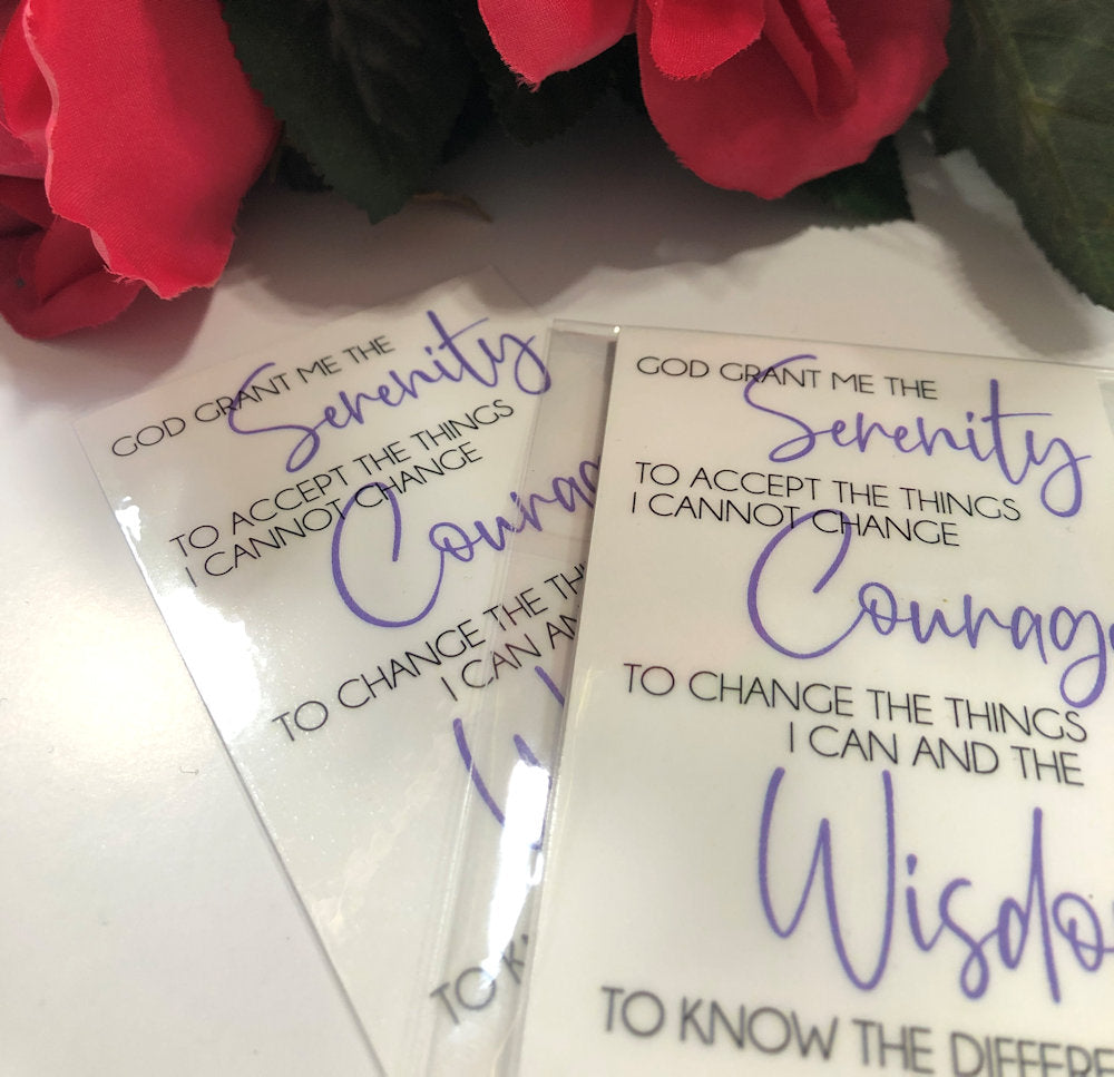 Serenity Prayer Pocket Cards - 6 Pack