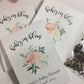 Baby in Bloom, Personalized Baby Shower Seed Packet Favors, Delicate Peach Peony Floral