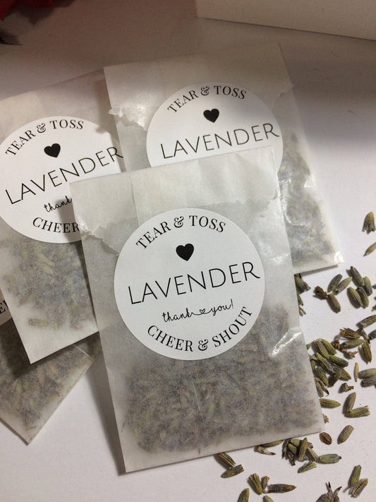 24 Packets of Lavender Wedding Exit Aisle Send Off